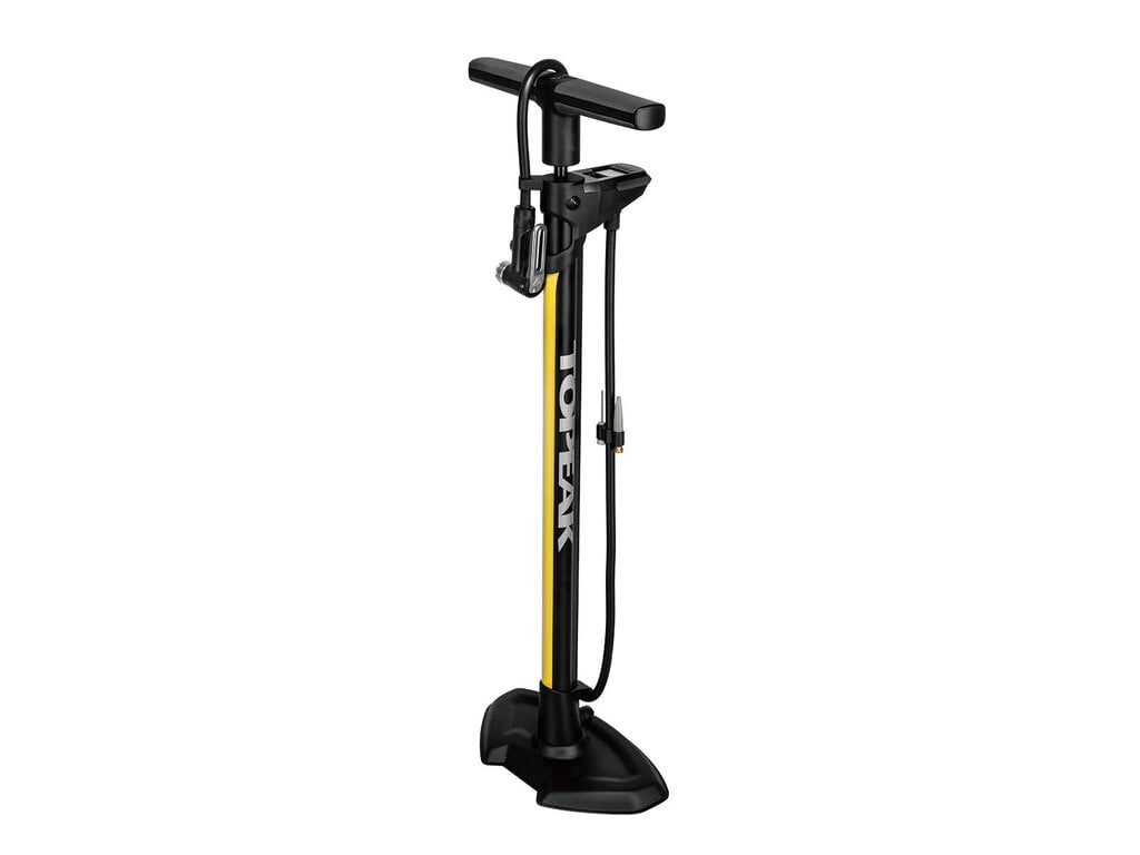 Topeak Topeak JoeBlow Pro Digital Floor Pump - 200psi / 13.8bar Digital Gauge, SmartHead DX3, Air Release Button, Black/Yellow