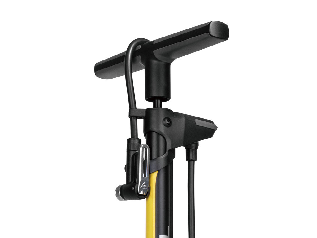 Topeak Topeak JoeBlow Pro Digital Floor Pump - 200psi / 13.8bar Digital Gauge, SmartHead DX3, Air Release Button, Black/Yellow