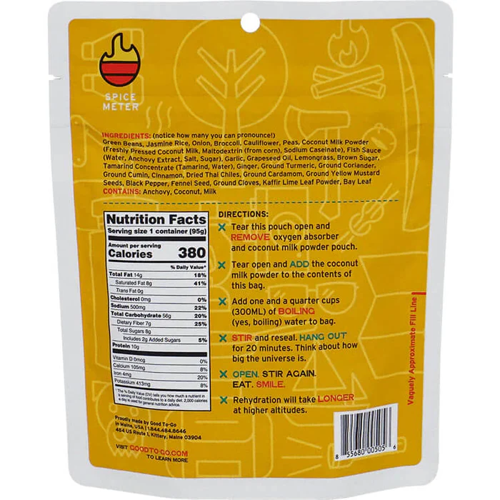 Good To-Go Good To Go Thai Curry Single Serving