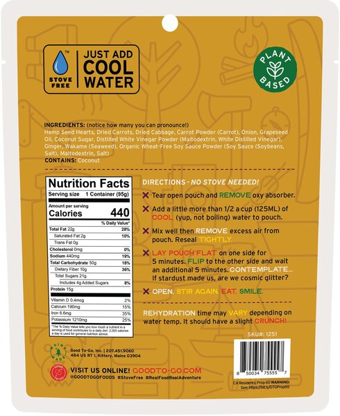 Good To-Go Good To Go Carrot Ginger Power Bowl Single Serving