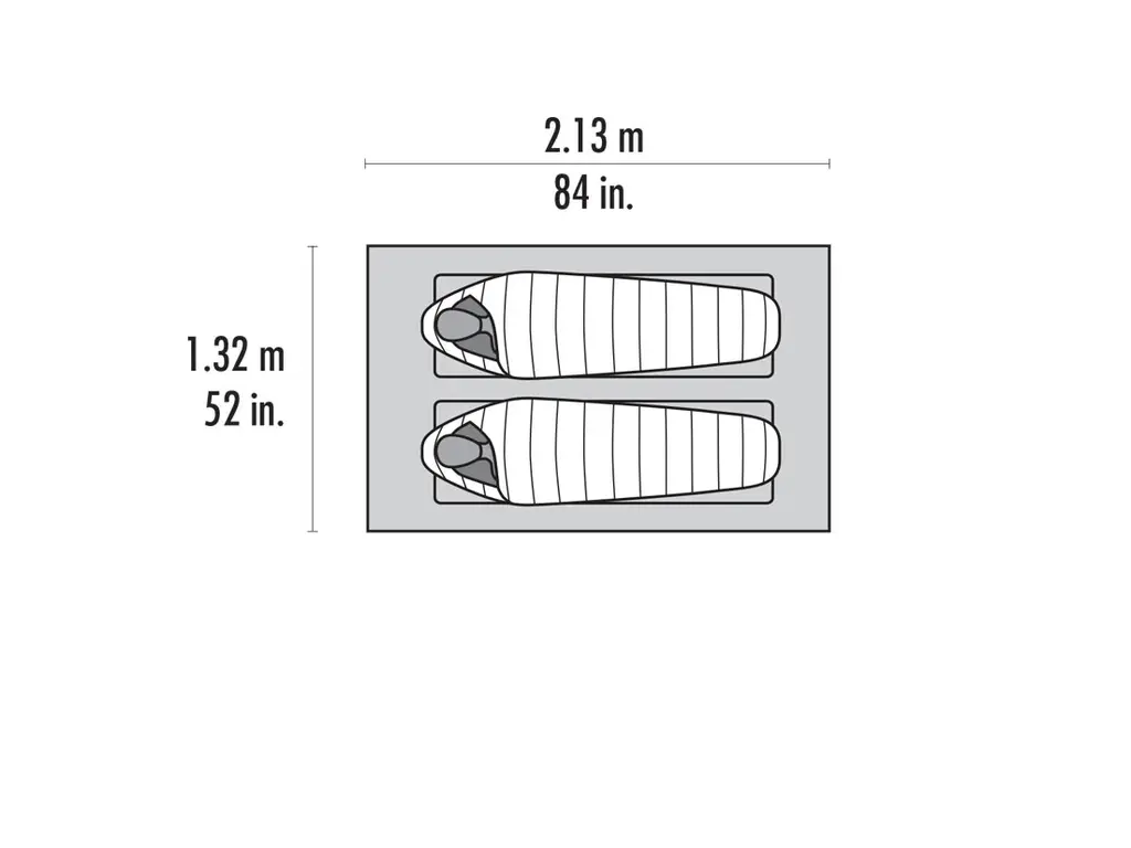 MSR MSR Thru-Hiker Mesh House 2 Trekking Pole Shelter, 2 Person