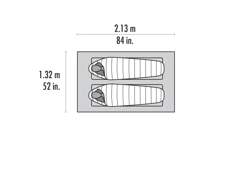 MSR MSR Thru-Hiker Mesh House 2 Trekking Pole Shelter, 2 Person