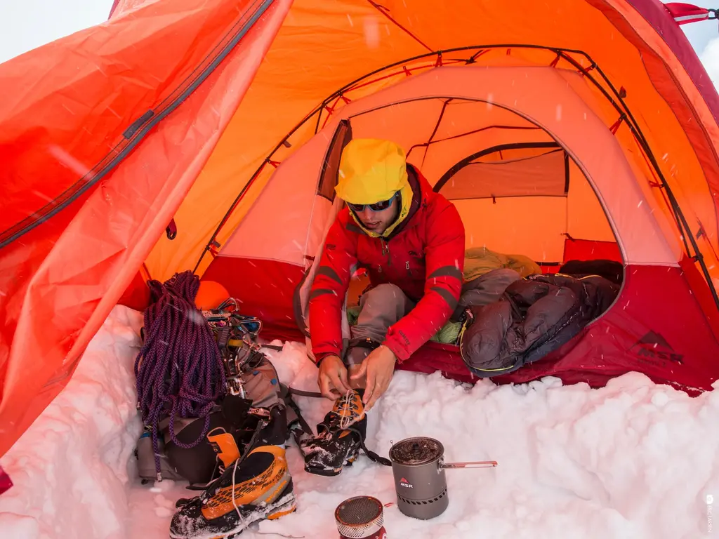 MSR MSR Remote 2  Mountaineering Tent, Two Person Orange