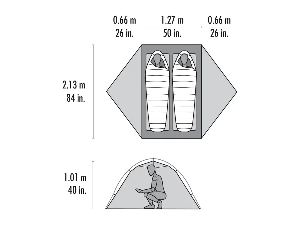 MSR MSR Hubba Hubba 2 Backpacking Tent, Two Person