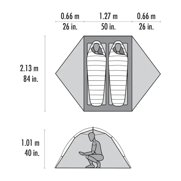 MSR MSR Hubba Hubba 2 Backpacking Tent, Two Person