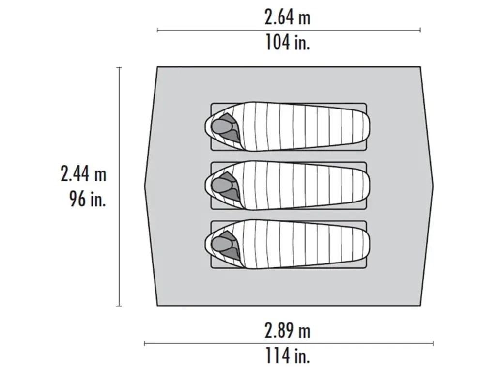 MSR MSR Thru-Hiker 70 Wing Shelter Rain Tarp, 1-3 Person