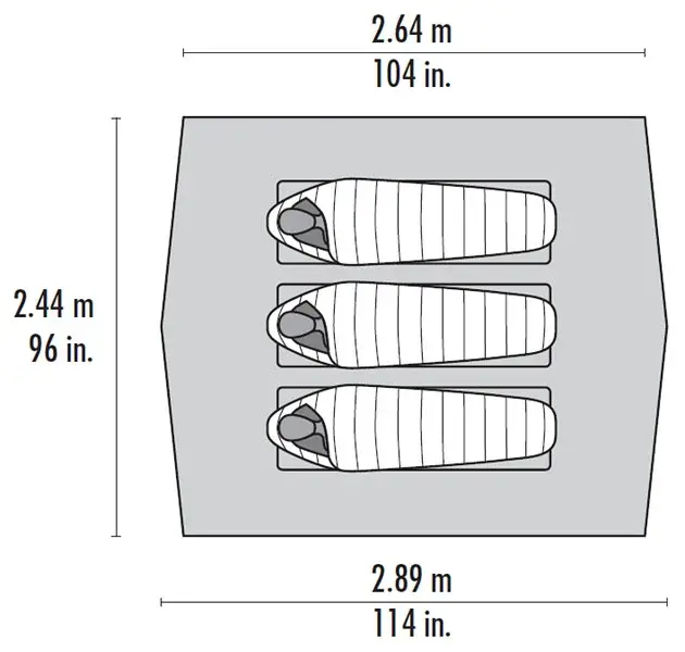 MSR MSR Thru-Hiker 70 Wing Shelter Rain Tarp, 1-3 Person