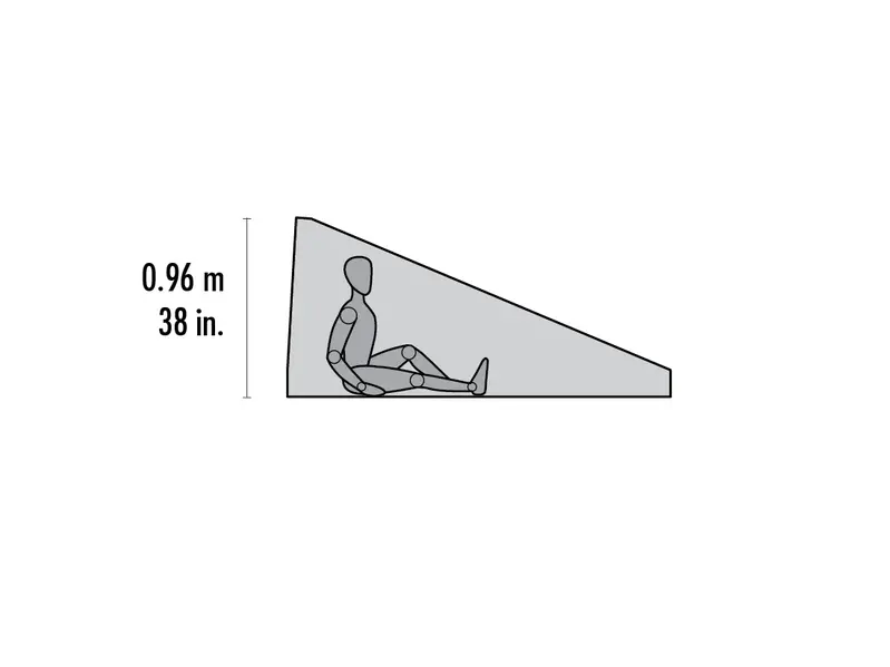 MSR MSR Thru-Hiker Mesh House 1 Trekking Pole Shelter, One Person