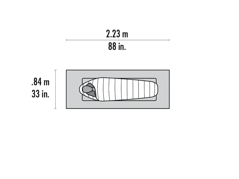 MSR MSR Thru-Hiker Mesh House 1 Trekking Pole Shelter, One Person