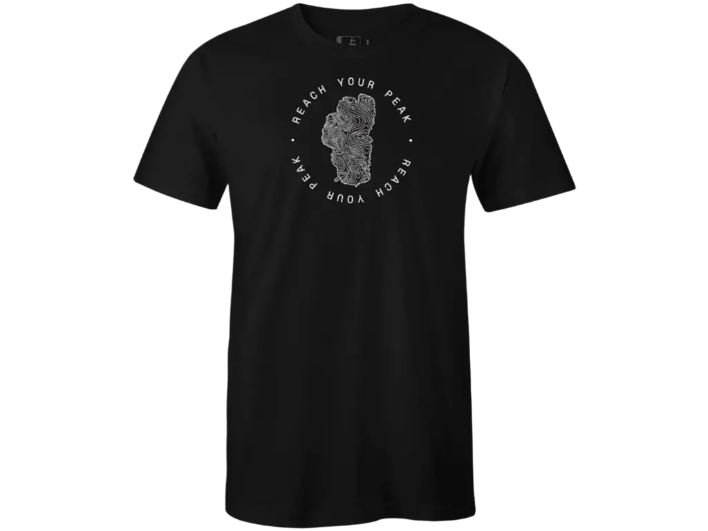 TahoeLab TahoeLab Reach Your Peak Tee Black