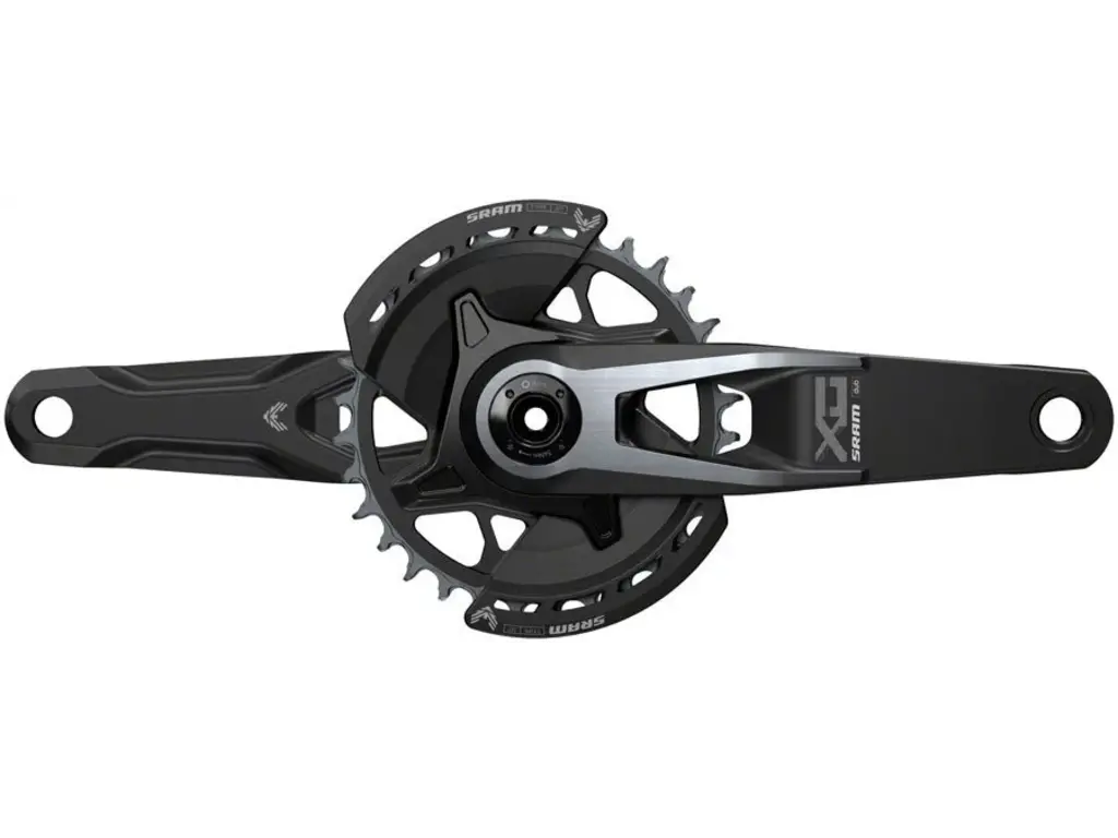 SRAM SRAM X0 Eagle V2 T-Type Wide Crankset - 170mm, 12-speed, 32t, DM, 2-Guards, DUB Spindle, Black