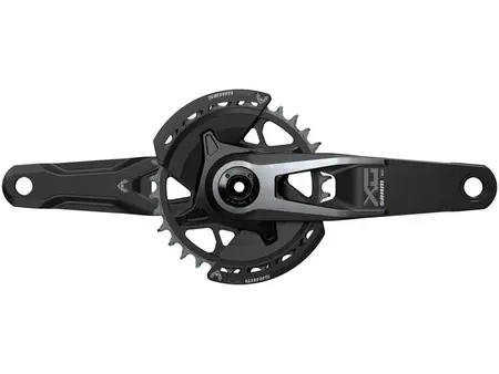 SRAM SRAM X0 Eagle V2 T-Type Wide Crankset - 170mm, 12-speed, 32t, DM, 2-Guards, DUB Spindle, Black