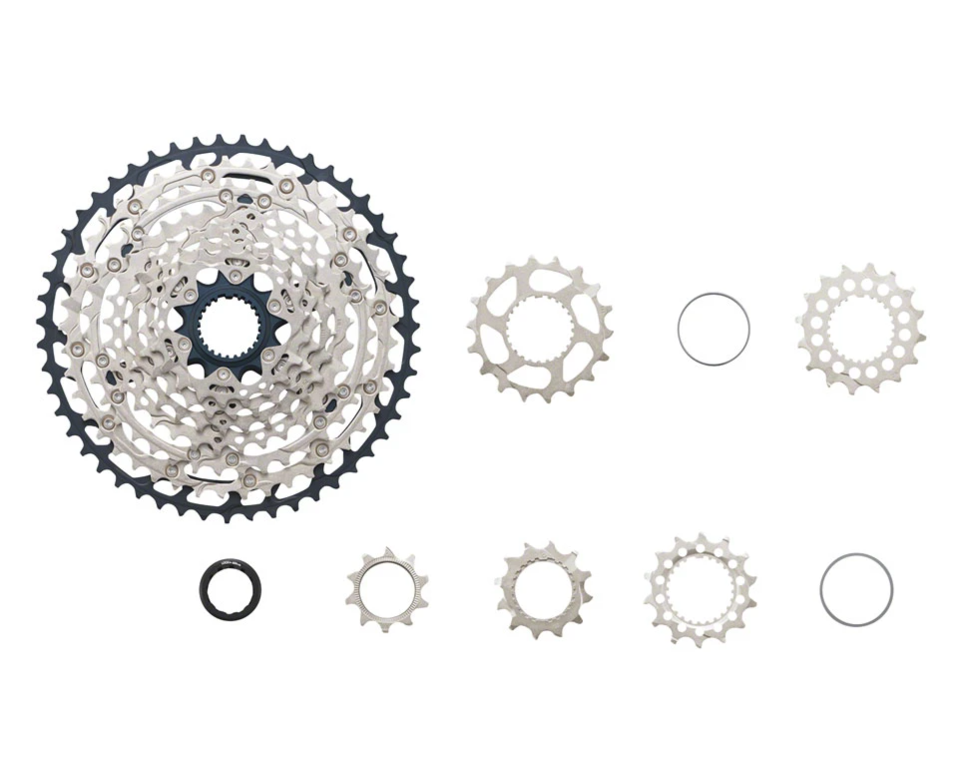 Shimano Shimano SLX CS-M7100 Cassette - 12-Speed, 10-45t, Silver/Black, Micro Spline
