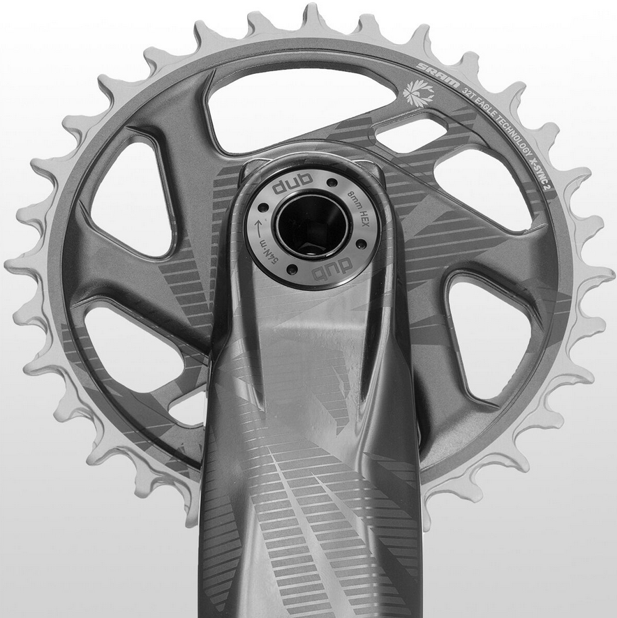 SRAM SRAM GX Eagle DUB Crankset 170mm 12Sp 32T DM 52mm Chainline Lunar