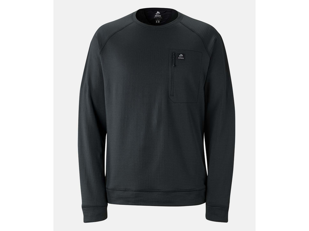 Jones Jones Flagship Recycled Grid Fleece Crew Top