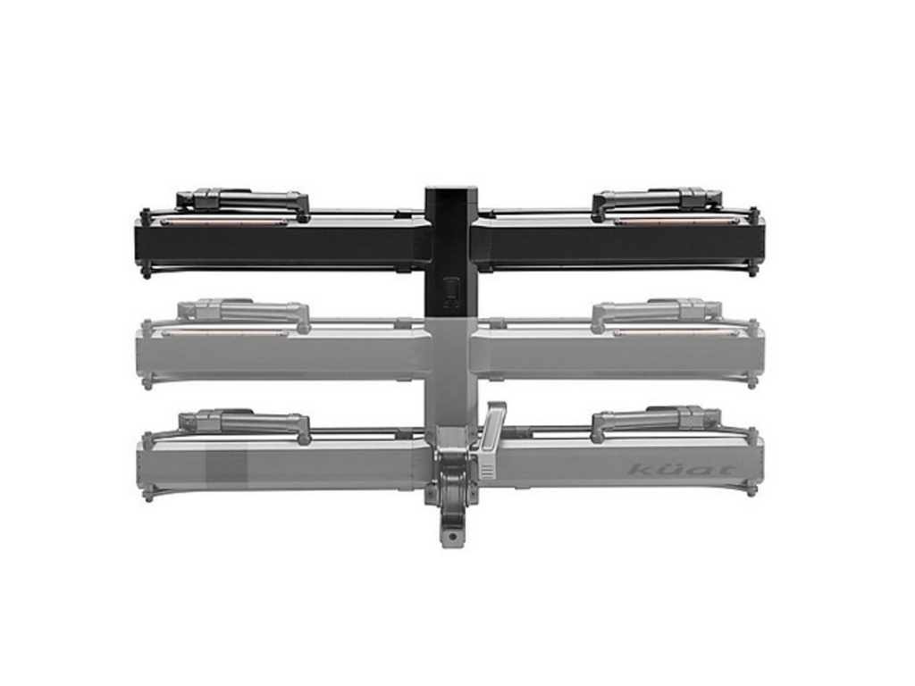 Kuat Kuat Piston X Add On LED Dual Ratchet Platform Rack with Kashima 1 Bike Galaxy Gray