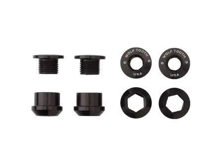 Wolf Tooth Components Wolf Tooth 1x Chainring Bolt Set of 5- 6mm Dual Hex Fittings