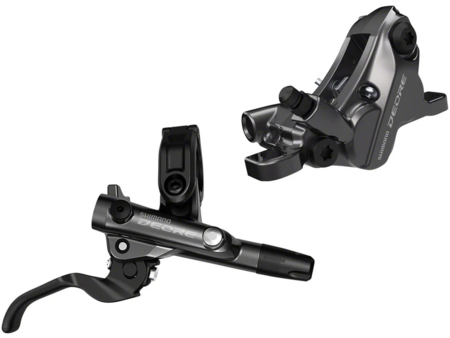 Shimano Shimano Deore BL-M6100/BR-M6120 Disc Brake & Lever, Rear Hydraulic Resin Pads Gray