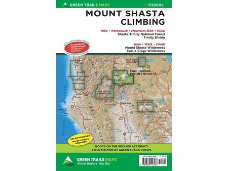 Mountaineers Books Mountaineers Books Mt. Shasta Map, CA No. 1122SXL by Green Trails Maps