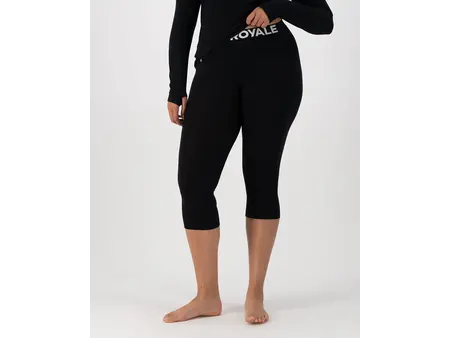 Mons Royale Mons Royal W's Cascade Merino Base Layer 3/4 Legging Logo