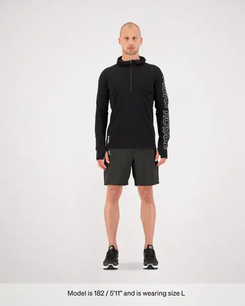 Mons Royale Mons Royale Temple Merino LS Hood 1/2 Zip