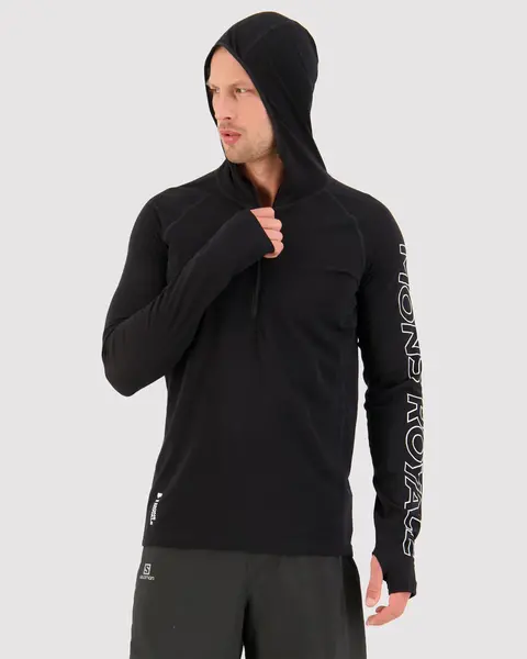 Mons Royale Mons Royale Temple Merino LS Hood 1/2 Zip