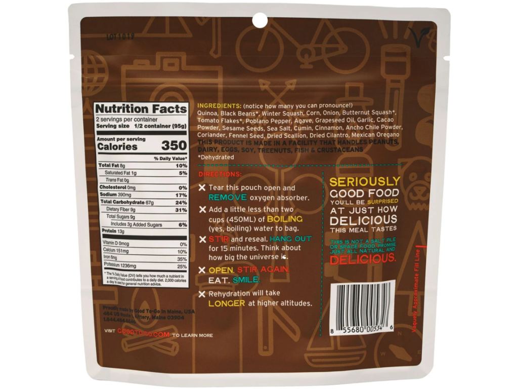 Good To-Go Good To Go Mexican Quinoa Bowl Single Serving