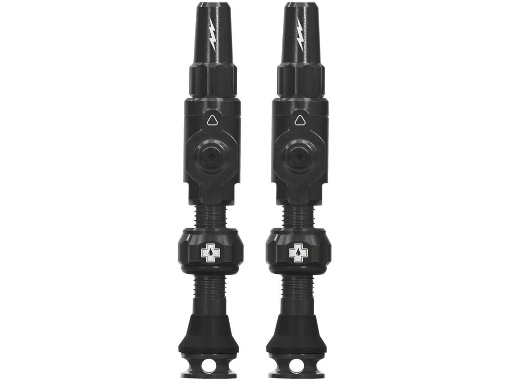 Muc-Off Muc-Off, Big Bore Lite, Tubeless Valve, Presta, 35mm, Black, Pair