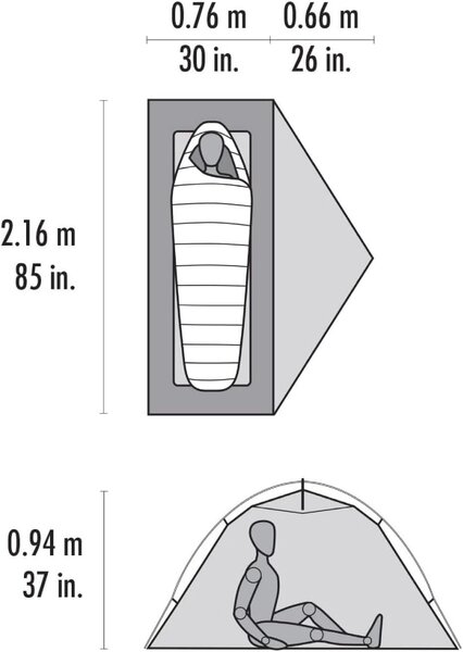 MSR MSR Hubba Hubba 1 Backpacking Tent, One Person