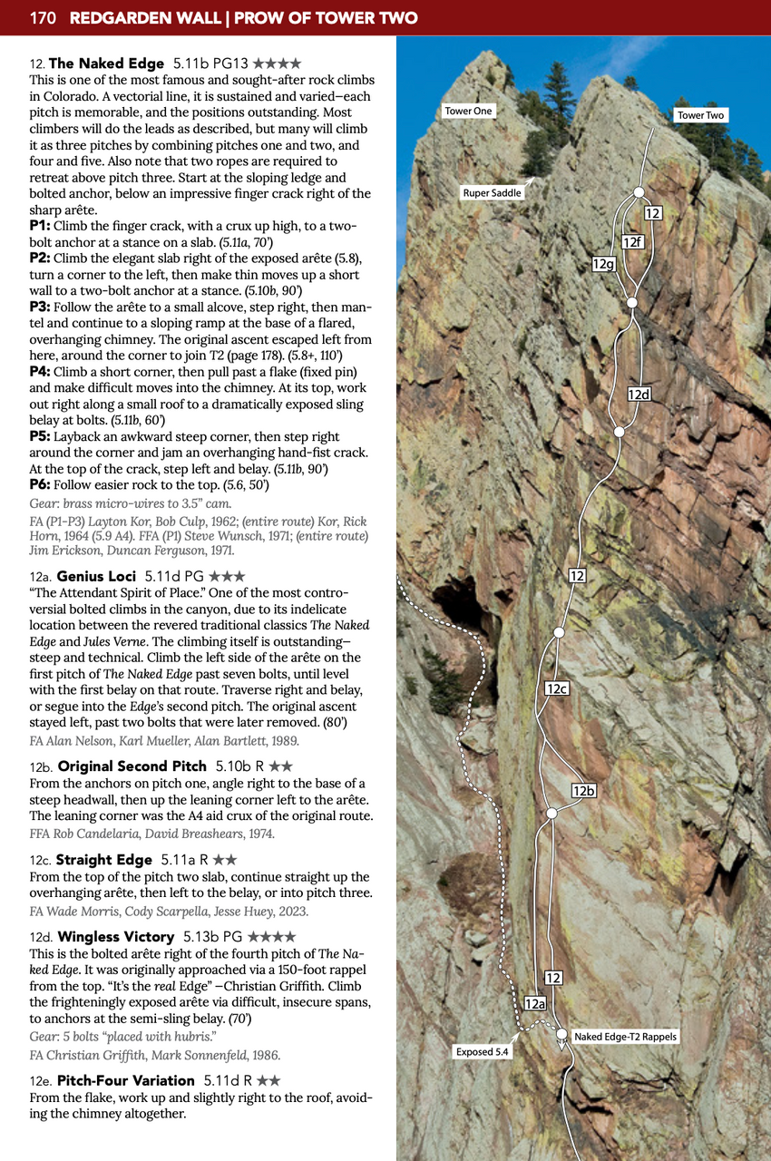 Eldorado Canyon: A Climbing Guide by Steve Levin