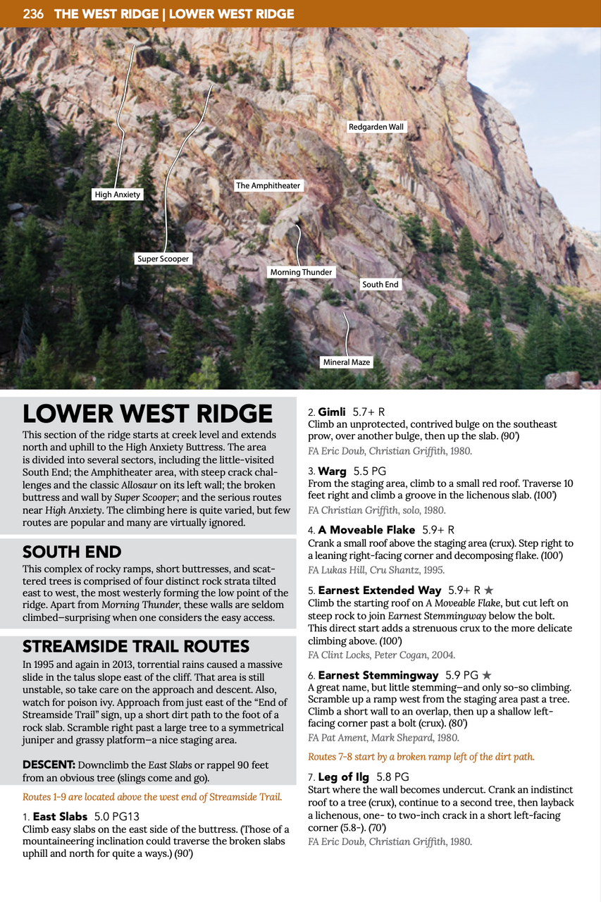 Eldorado Canyon: A Climbing Guide by Steve Levin