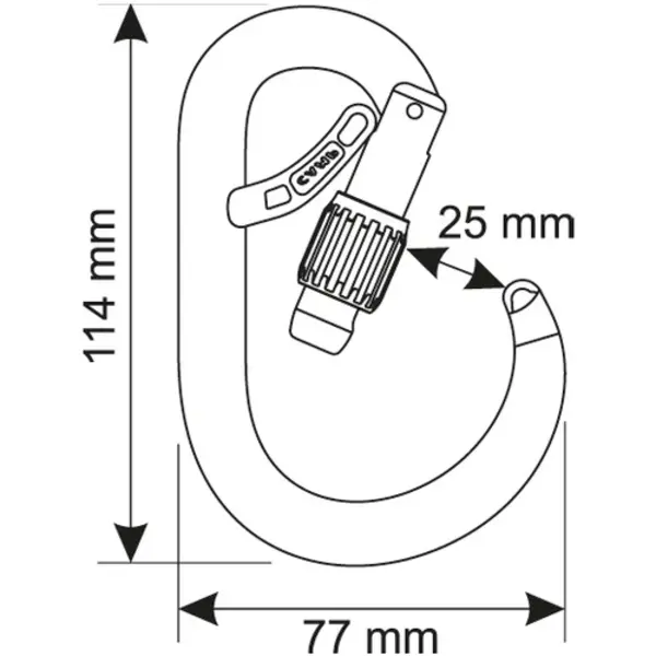 Camp USA CAMP Core Belay Lock Carabiner