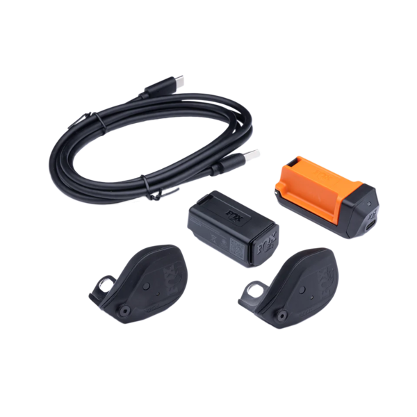 FOX Racing Shox FOX Live Valve Neo Kit - FloatX/DHX Rear Shocks: Bump Sensors, Battery, Charger, Cable