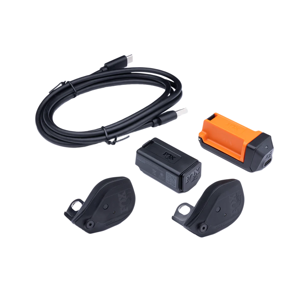 FOX Racing Shox FOX Live Valve Neo Kit - FloatX/DHX Rear Shocks: Bump Sensors, Battery, Charger, Cable