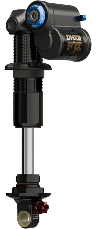 Fox FOX DHX2 Factory Rear Shock - Trunnion, 205 x 60 mm, 2-Position Lever, Hard Chromoly Damper Shaft