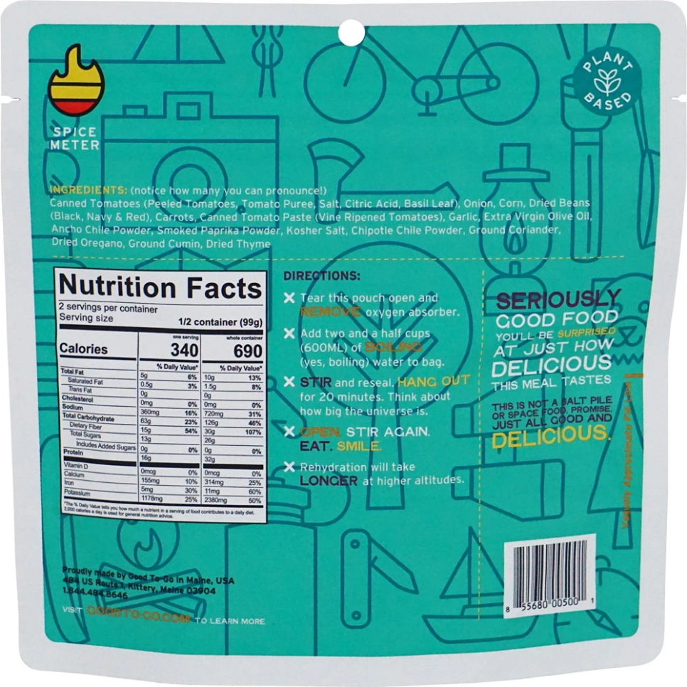 Good To-Go Good To-Go Smoked Three Bean Chili