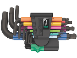 Wera Wera 950/9 Hex-Plus Multicolour 2 L-key set, metric, BlackLaser