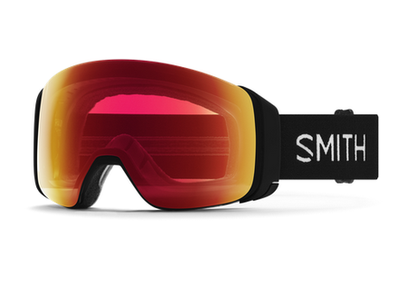 Smith Optics Smith 4D Mag Low Bridge Fit Snow Goggles Black | ChromaPop Photochromatic Red Mirror