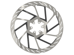 SRAM SRAM HS2 Disc Brake Rotor - 220mm, 6-Bolt, Rounded, Silver/Black