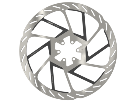 SRAM SRAM HS2 Disc Brake Rotor - 220mm, 6-Bolt, Rounded, Silver/Black