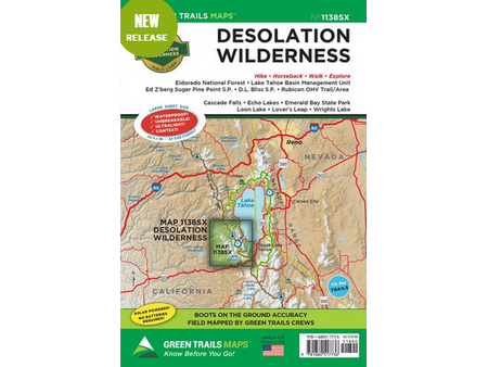 Green Trails Maps Desolation Wilderness, CA Map No. 1138SX