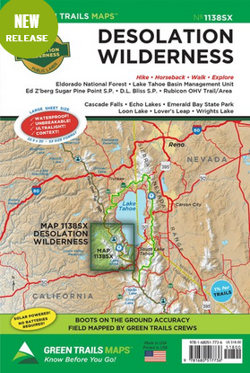 Green Trails Maps Desolation Wilderness, CA Map No. 1138SX
