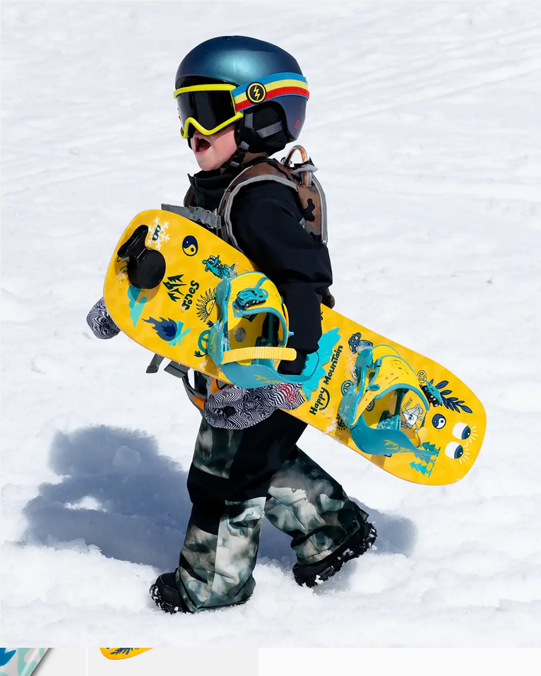 Jones Jones Kid's Happy Mountain Snowboard Package 90