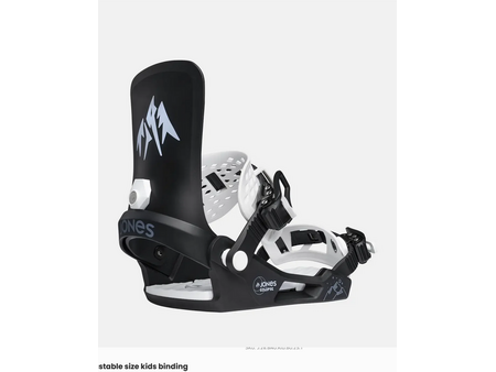 Jones Jones Kid's Eclipse Snowboard Bindings Blizzard Black Small
