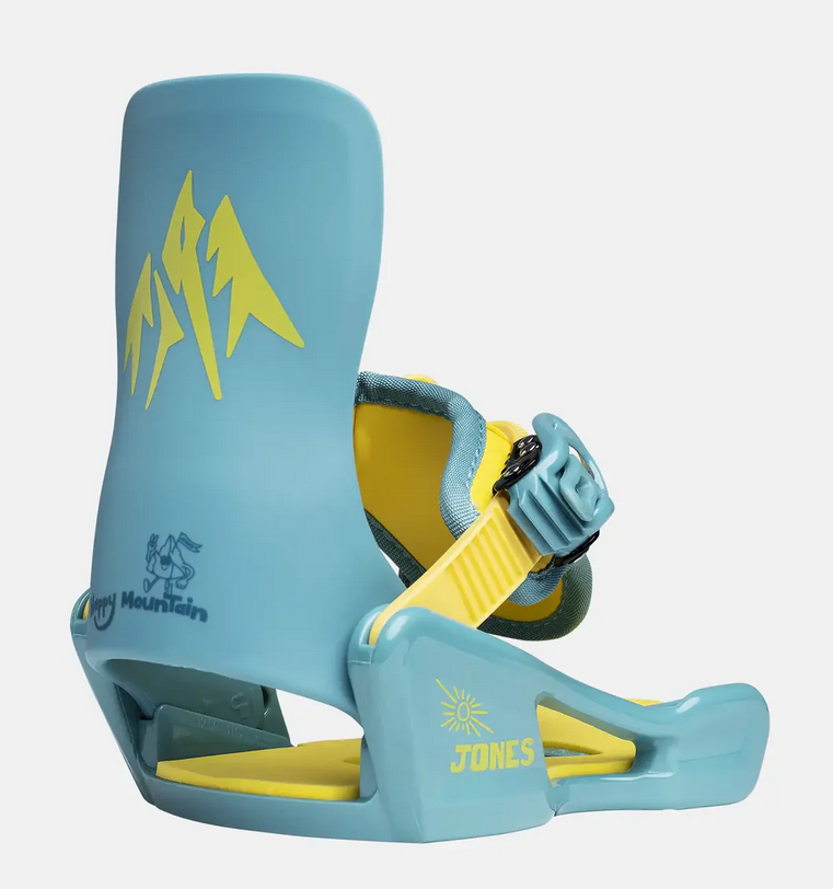 Jones Jones Kid's Happy Mountain Snowboard Bindings Icy Horizon Blue XX Small