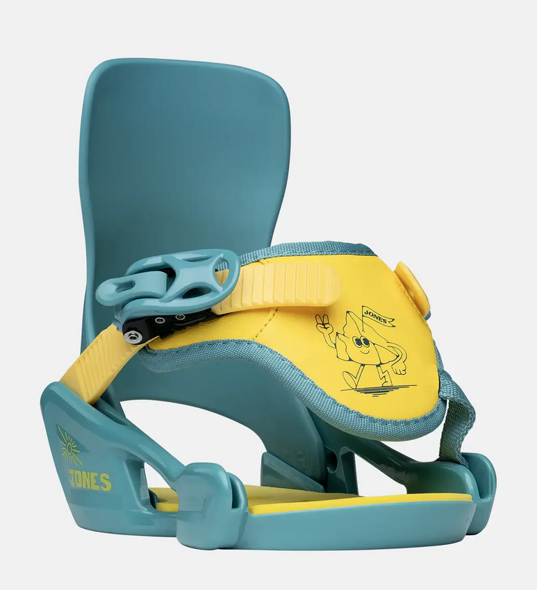 Jones Jones Kid's Happy Mountain Snowboard Bindings Icy Horizon Blue XX Small