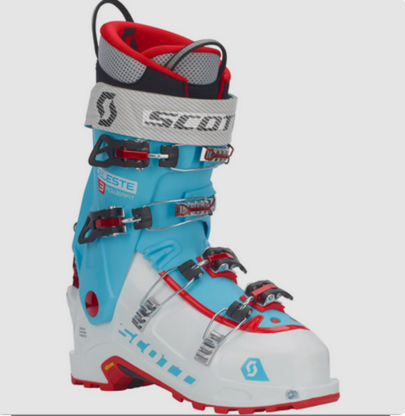 2019 Scott Celeste III AT Ski Boots White/Berry Blue 23.5 - The