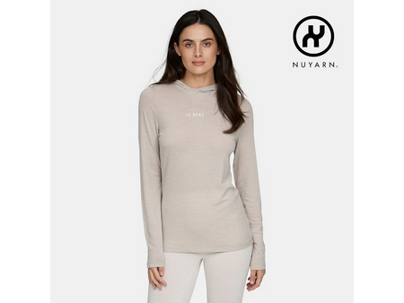 Le Bent Le Bent W's Featherweight Hooded LS Crew