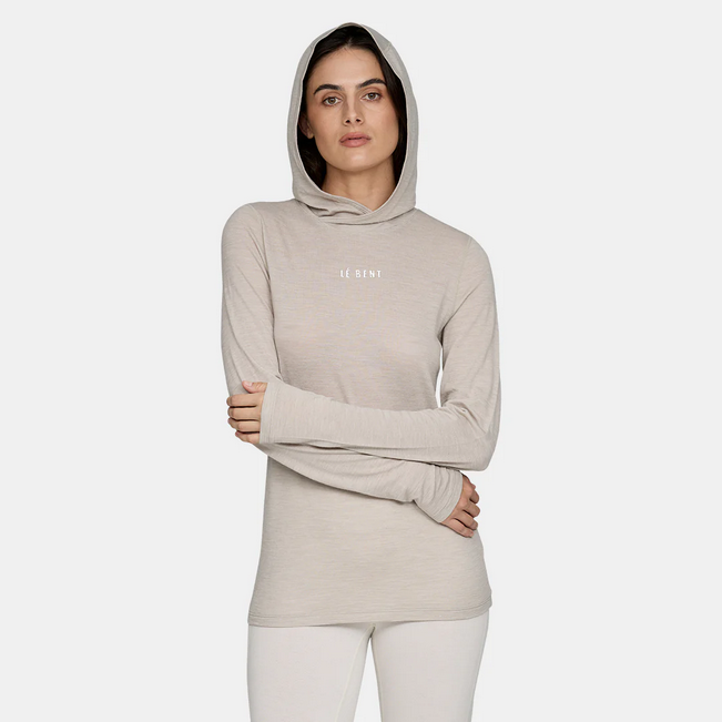 Le Bent Le Bent W's Featherweight Hooded LS Crew