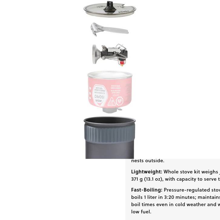 MSR MSR PocketRocket Deluxe Stove Kit